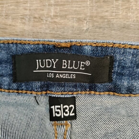 Judy Blue Women's Skinny Jeans - Distressed Blue - Picture 11 of 13